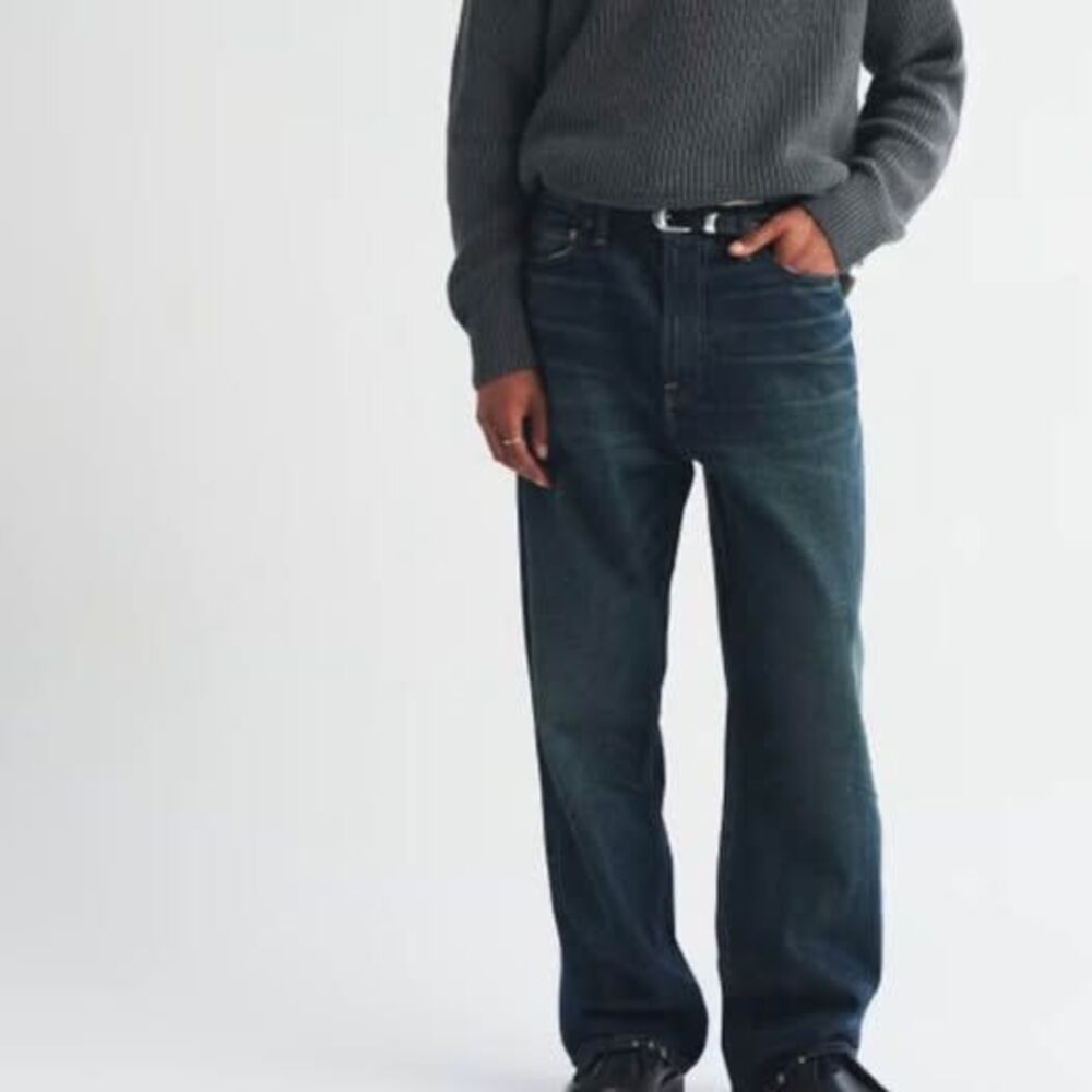 Abercrombie & Fitch Baggy Jeans Gray Denim Men’s Size 32x32 NWT Without Tags